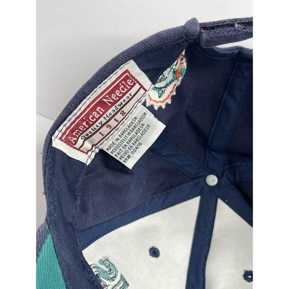 Miami Dolphins NFL Cap Hat Vintage StrapBack Old Logo Navy FLAW - Picture 5 of 9